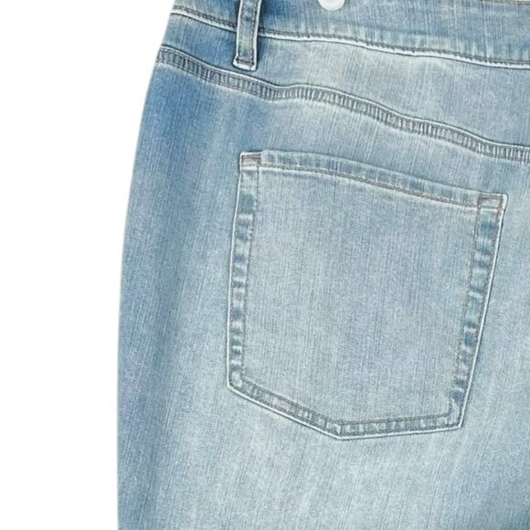 M JEANS CLASSIC Women's Blue Denim Jeans Sz 22W Slim Boot Mid Rise Stretch NWOT - Picture 6 of 11